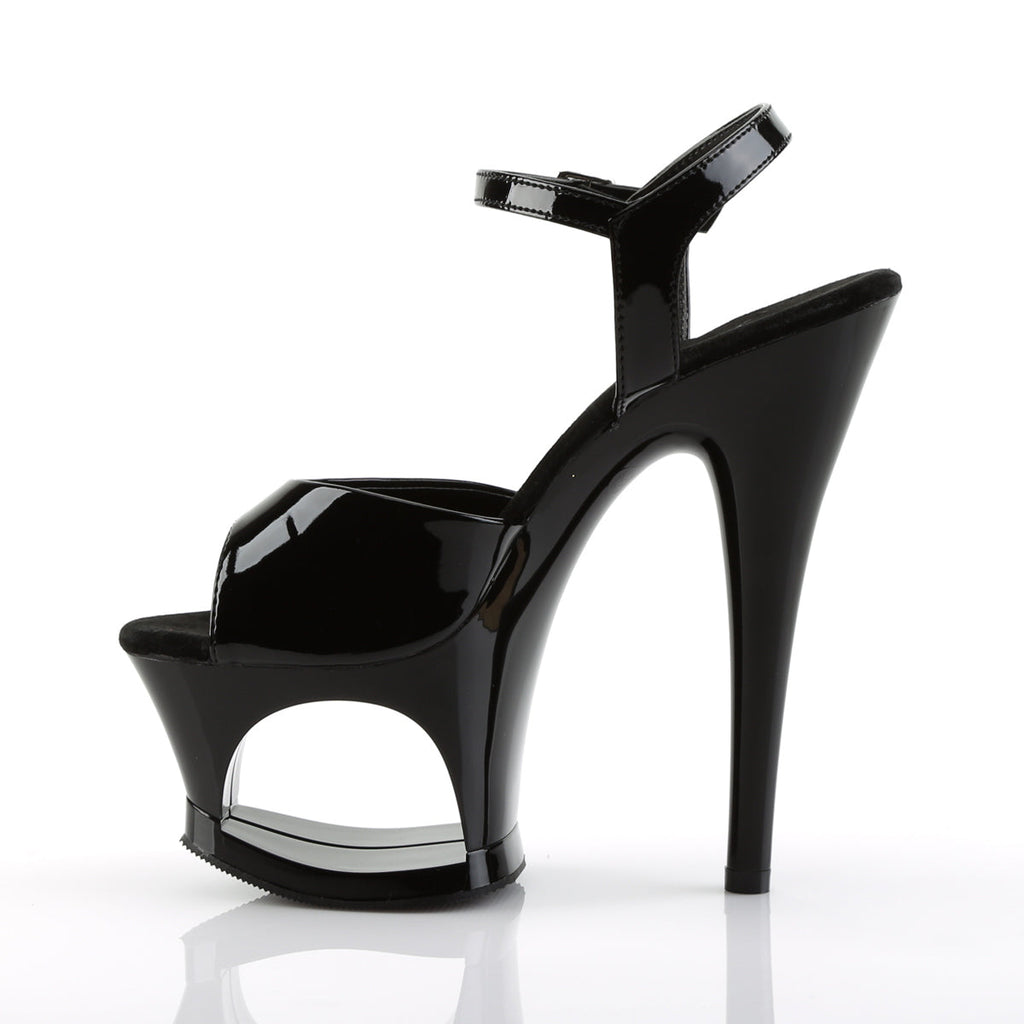 Pleaser Womens Sandals MOON-709 Blk/Blk