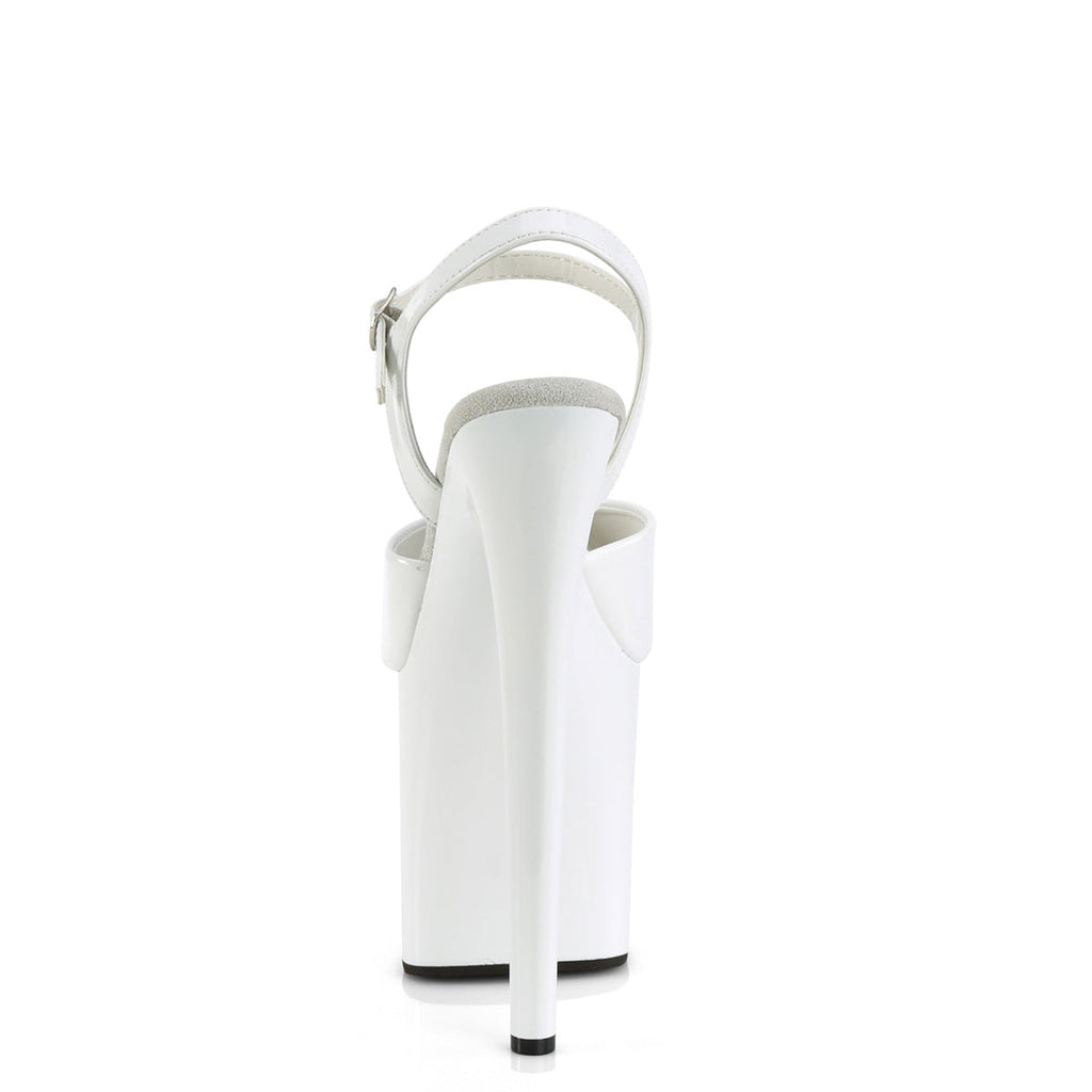 Pleaser  Sandals NAUGHTY-809 Wht Pat/Wht