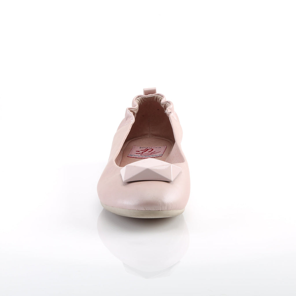 Pin Up Couture Womens Pumps OLIVE-08 B. Pink Faux Leather