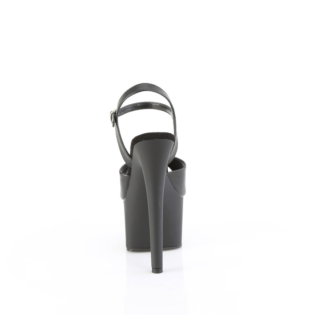 Pleaser   PASSION-709 Blk Faux Le/Blk Matte