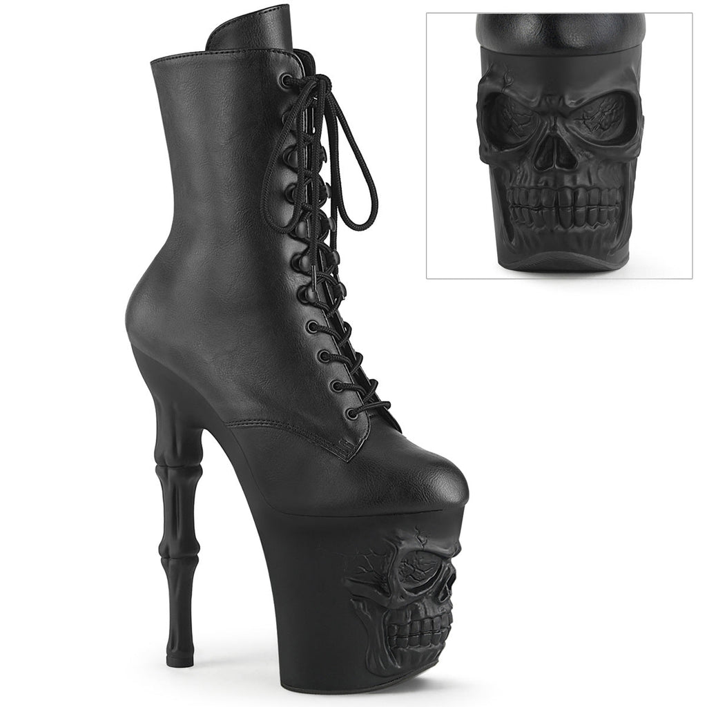 Pleaser  Ankle Boots RAPTURE-1020 Blk Faux Leather/Blk Matte