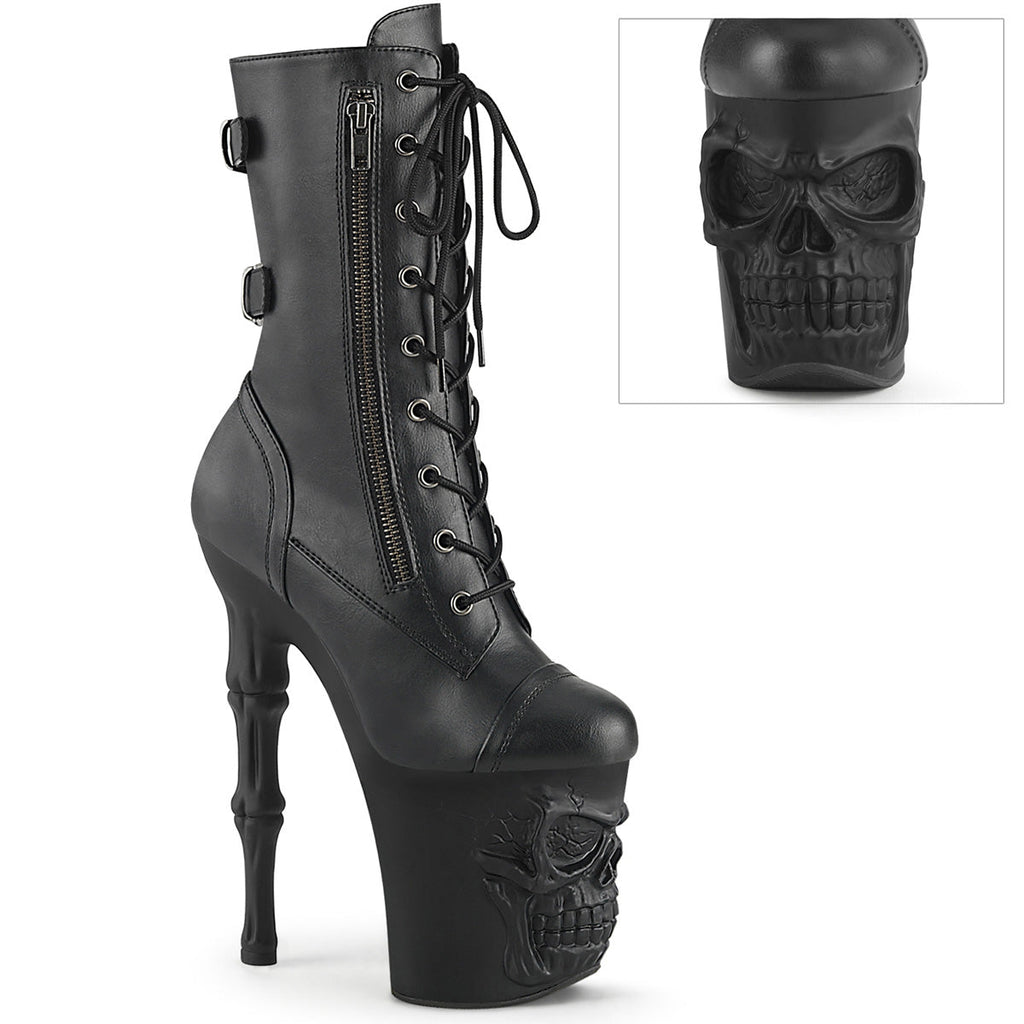 Pleaser  Ankle Boots RAPTURE-1047 Blk Faux Leather/Blk Matte