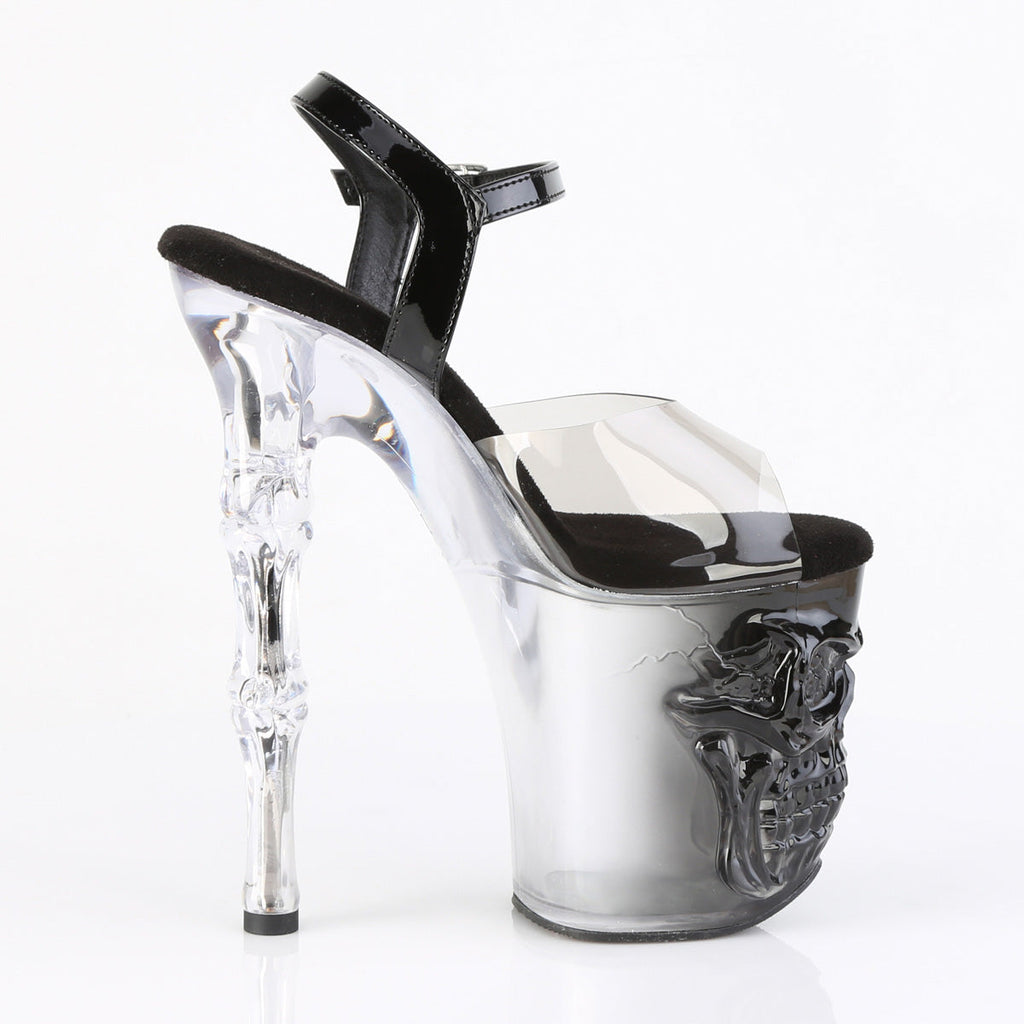Pleaser Women's Platform Shoes RAPTURE-808T-1 Smoke-Blk/Blk-Clr Ombre