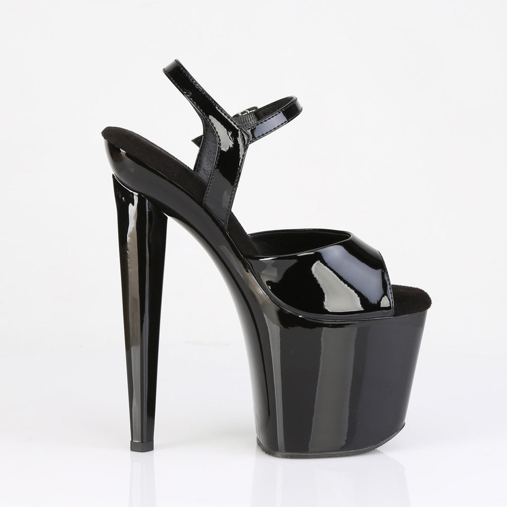 Pleaser Women's Platform Shoes RAZZLE-809 Blk Pat/Blk