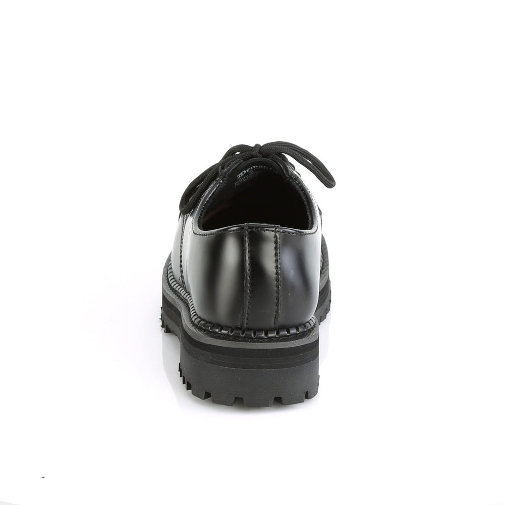 DemoniaCult Mens Boots RIOT-03 Blk Leather