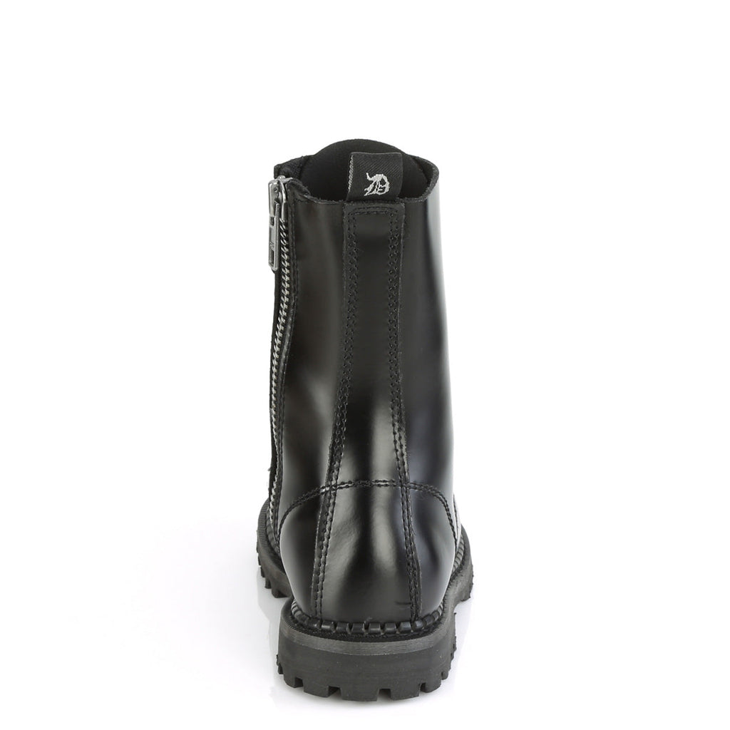 DemoniaCult Mens Boots RIOT-10 Blk Leather