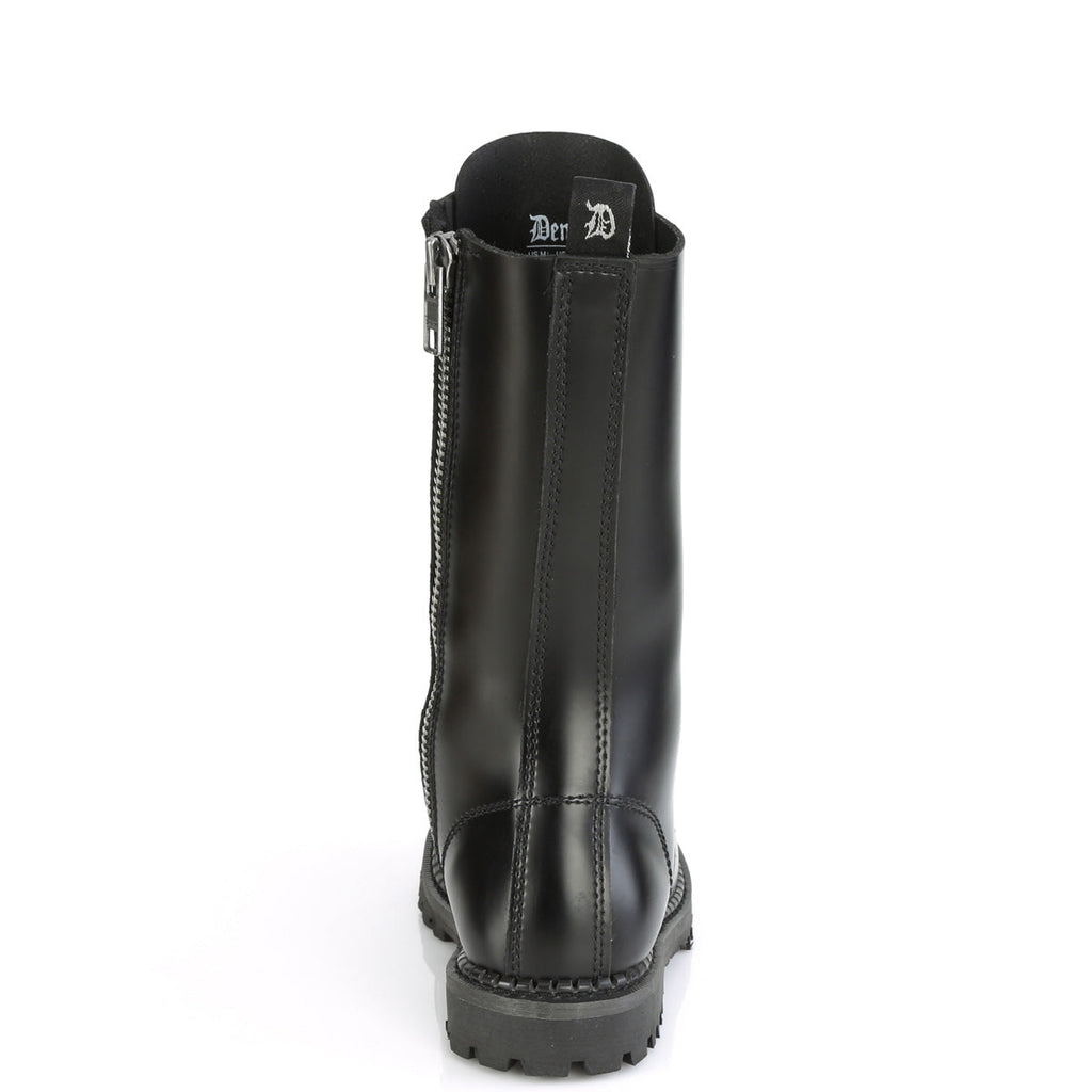 DemoniaCult Mens Boots RIOT-14 Blk Leather