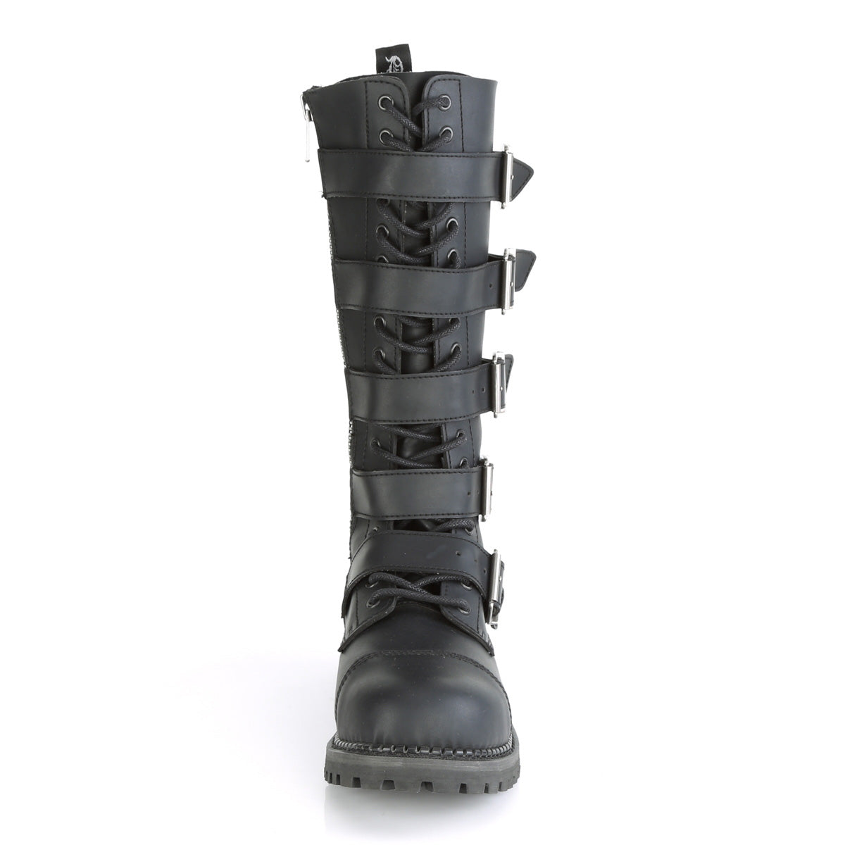 DemoniaCult Mens Boots RIOT-18BK Blk Vegan Leather
