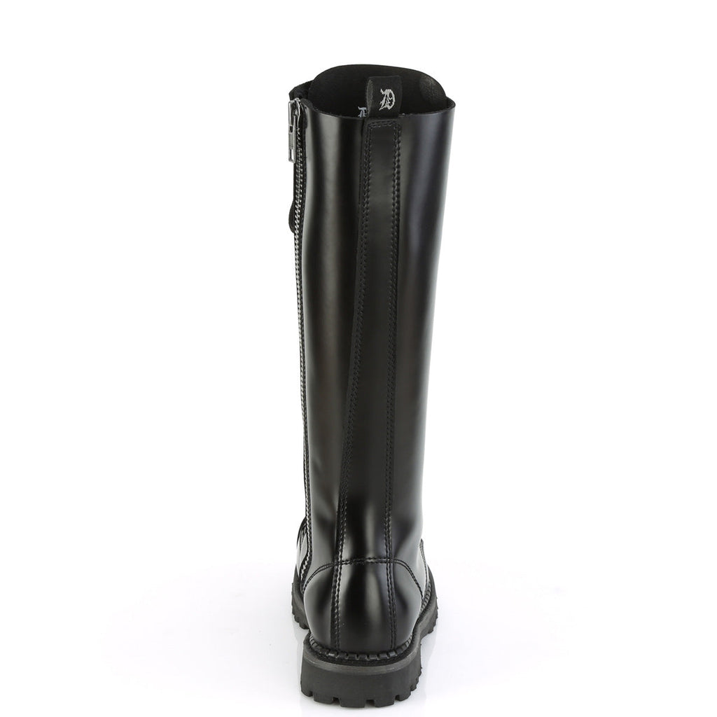 DemoniaCult Mens Boots RIOT-20 Blk Leather