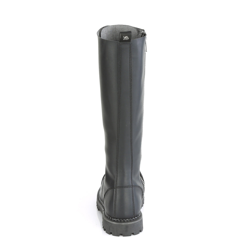 DemoniaCult Mens Boots RIOT-20 Blk Vegan Leather