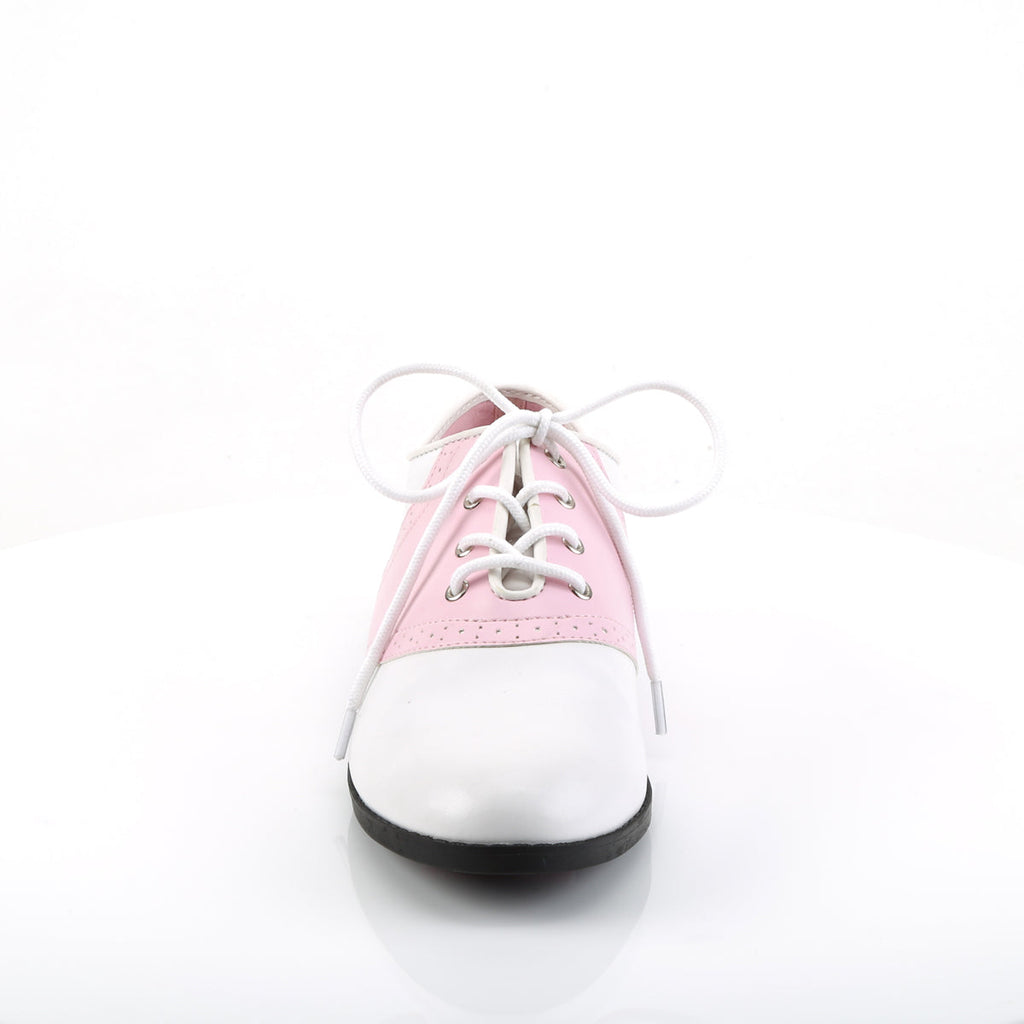 Funtasma Womens Pumps SADDLE-50 B.Pink-Wht Pu