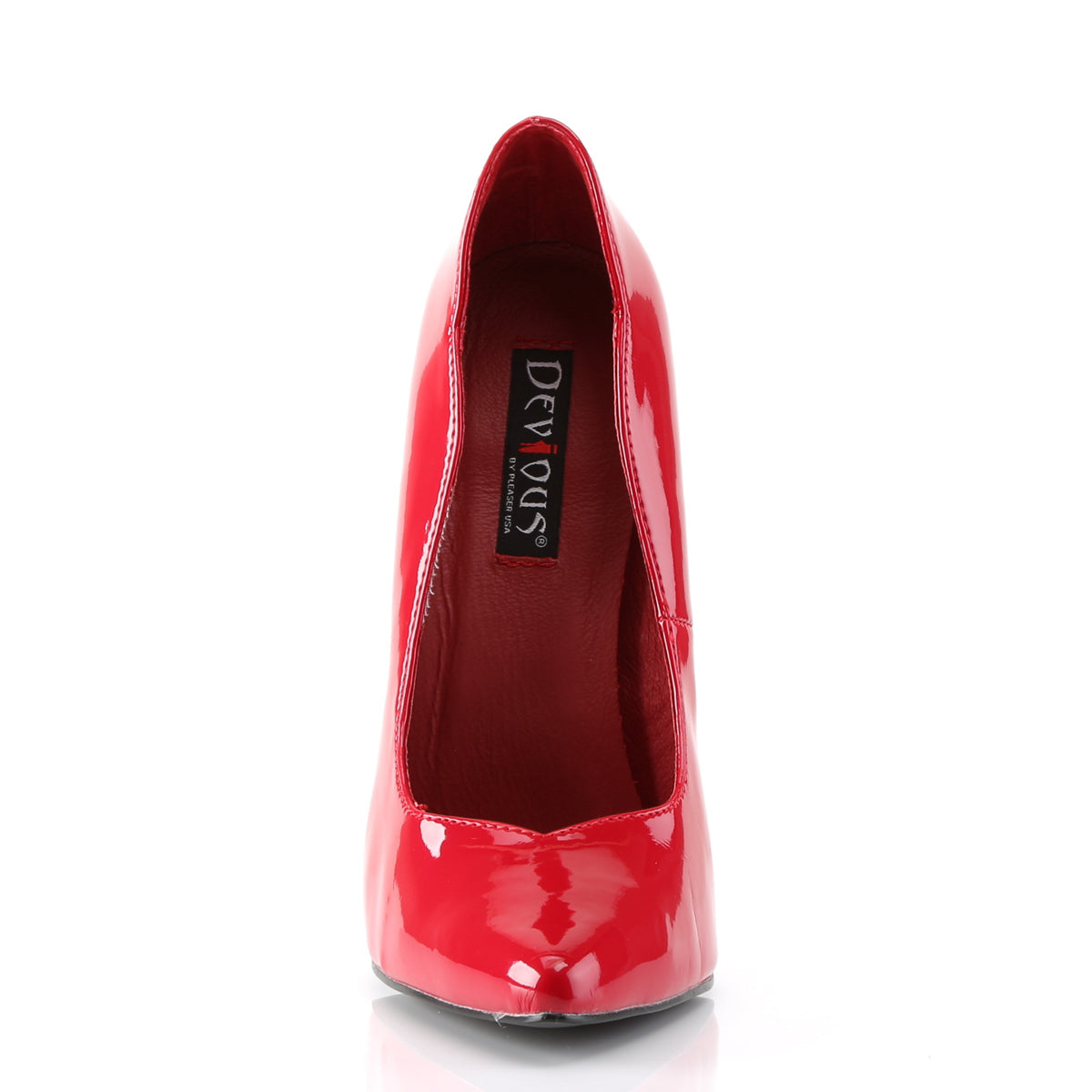 Devious Womens Pumps SCREAM-01 Red Pat