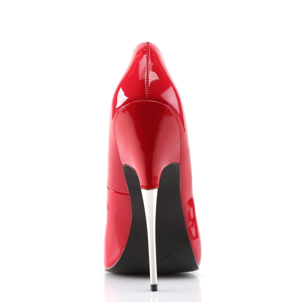 Devious Womens Pumps SCREAM-01 Red Pat