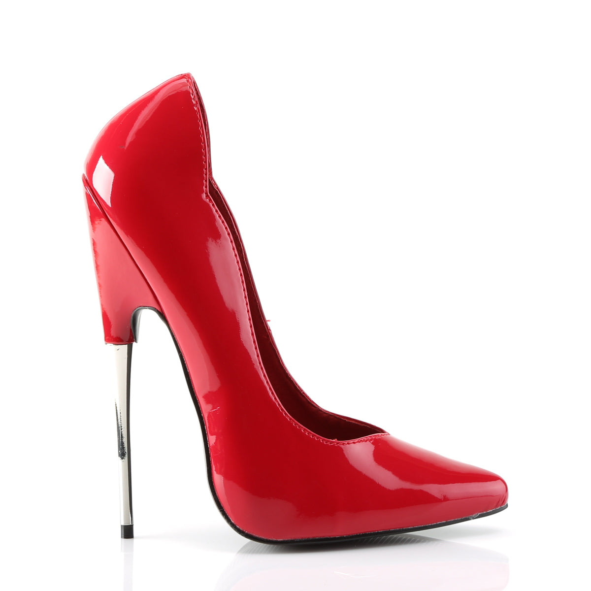 Devious Womens Pumps SCREAM-01 Red Pat