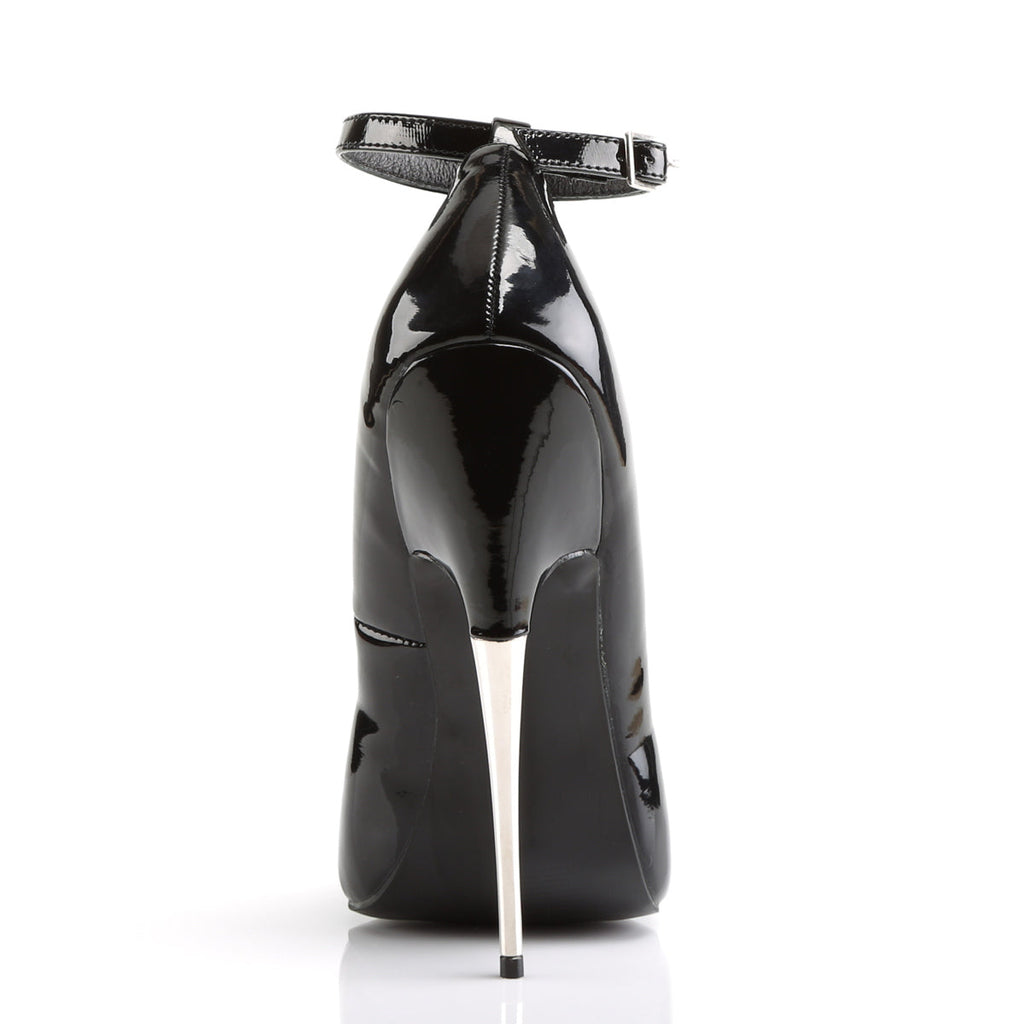 Devious Womens Pumps SCREAM-12 Blk Pat