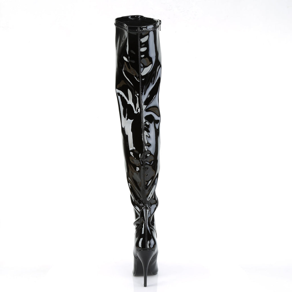 Pleaser Womens Boots SEDUCE-3000 Blk Str Pat