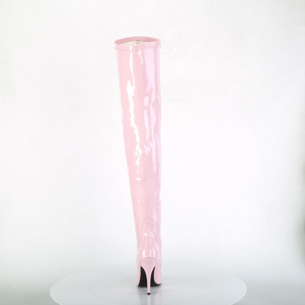 Pleaser Womens Boots SEDUCE-3000 B. Pink Str Pat