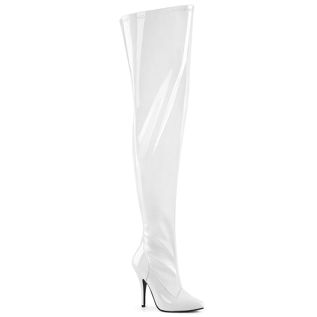 Pleaser   SEDUCE-3000WC Wht Str Pat