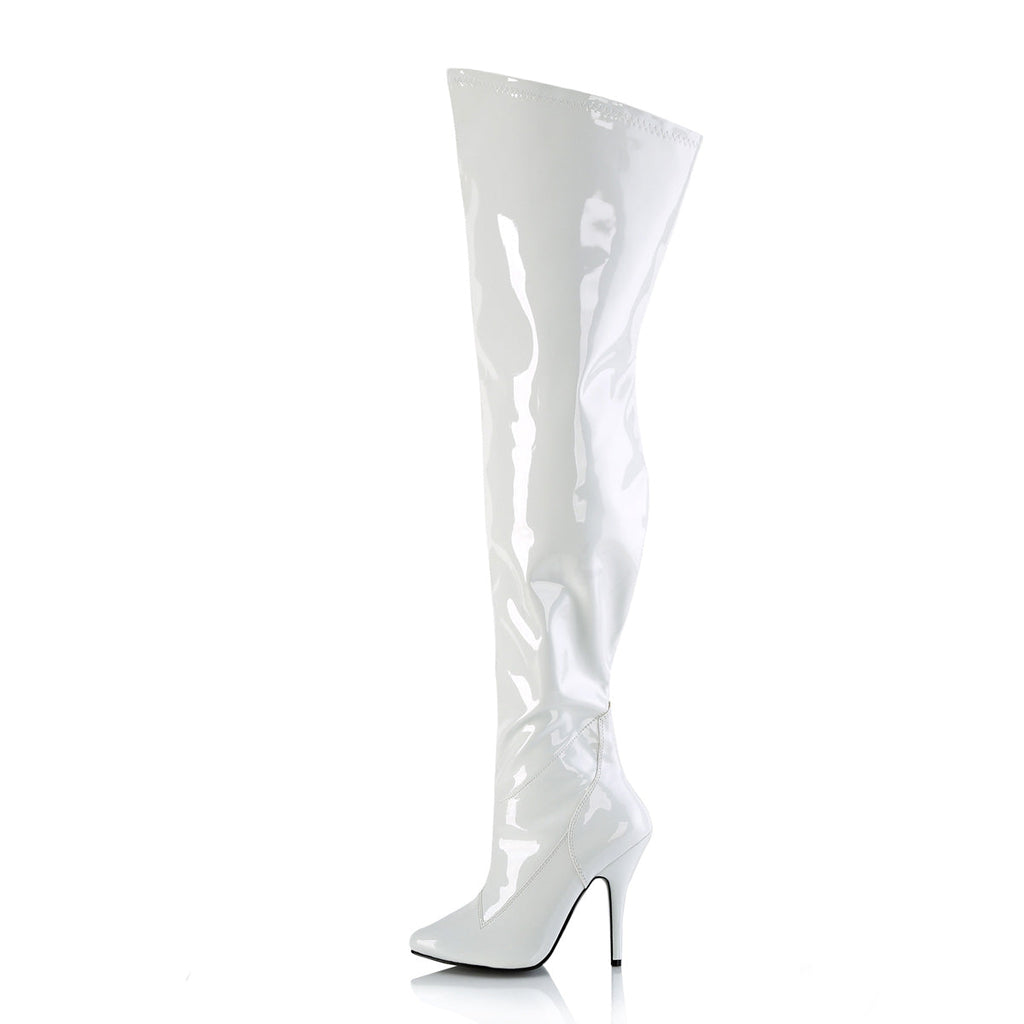 Pleaser   SEDUCE-3000WC Wht Str Pat