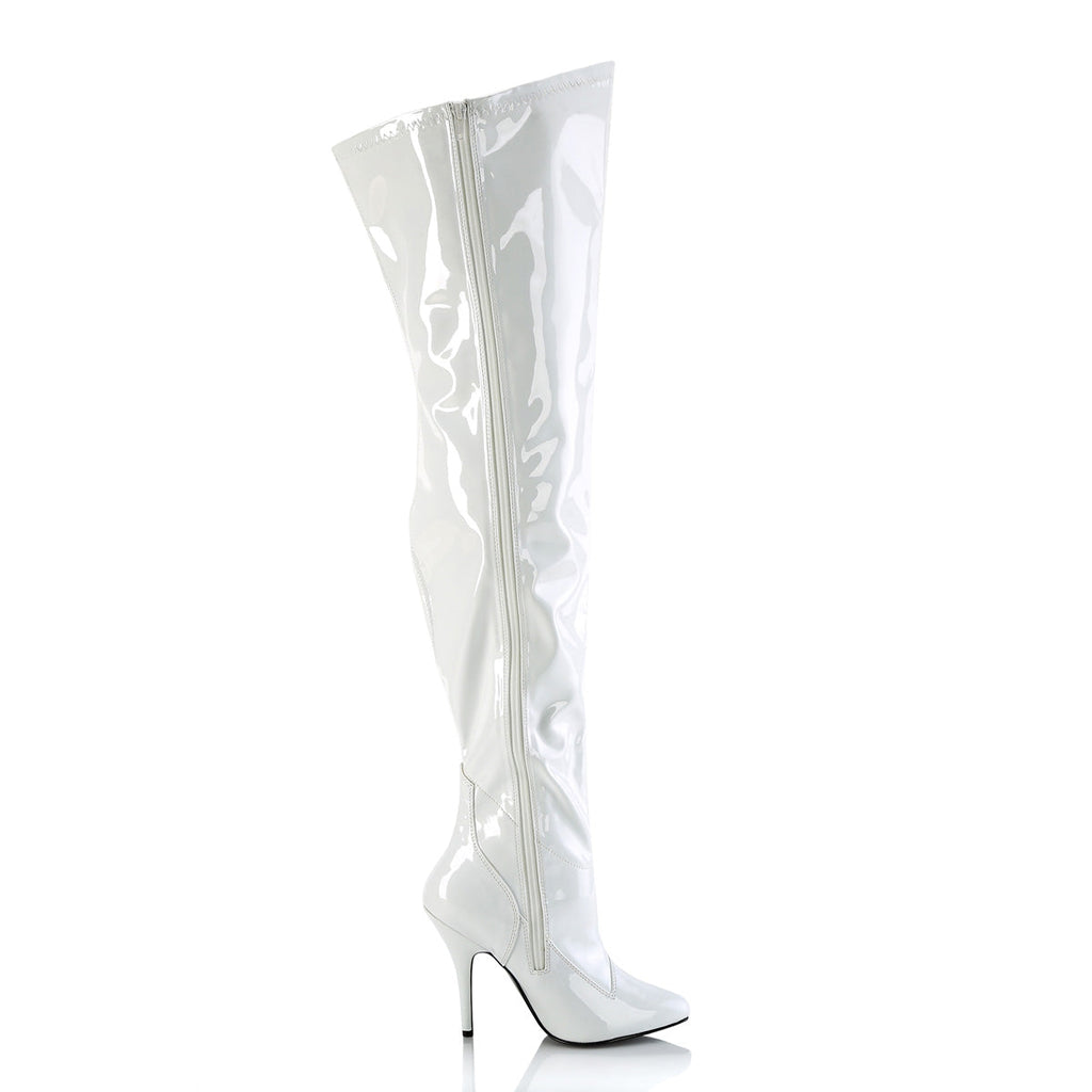 Pleaser   SEDUCE-3000WC Wht Str Pat