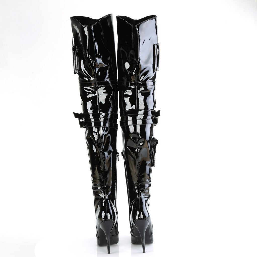 Pleaser  Boots SEDUCE-3019 Blk Pat