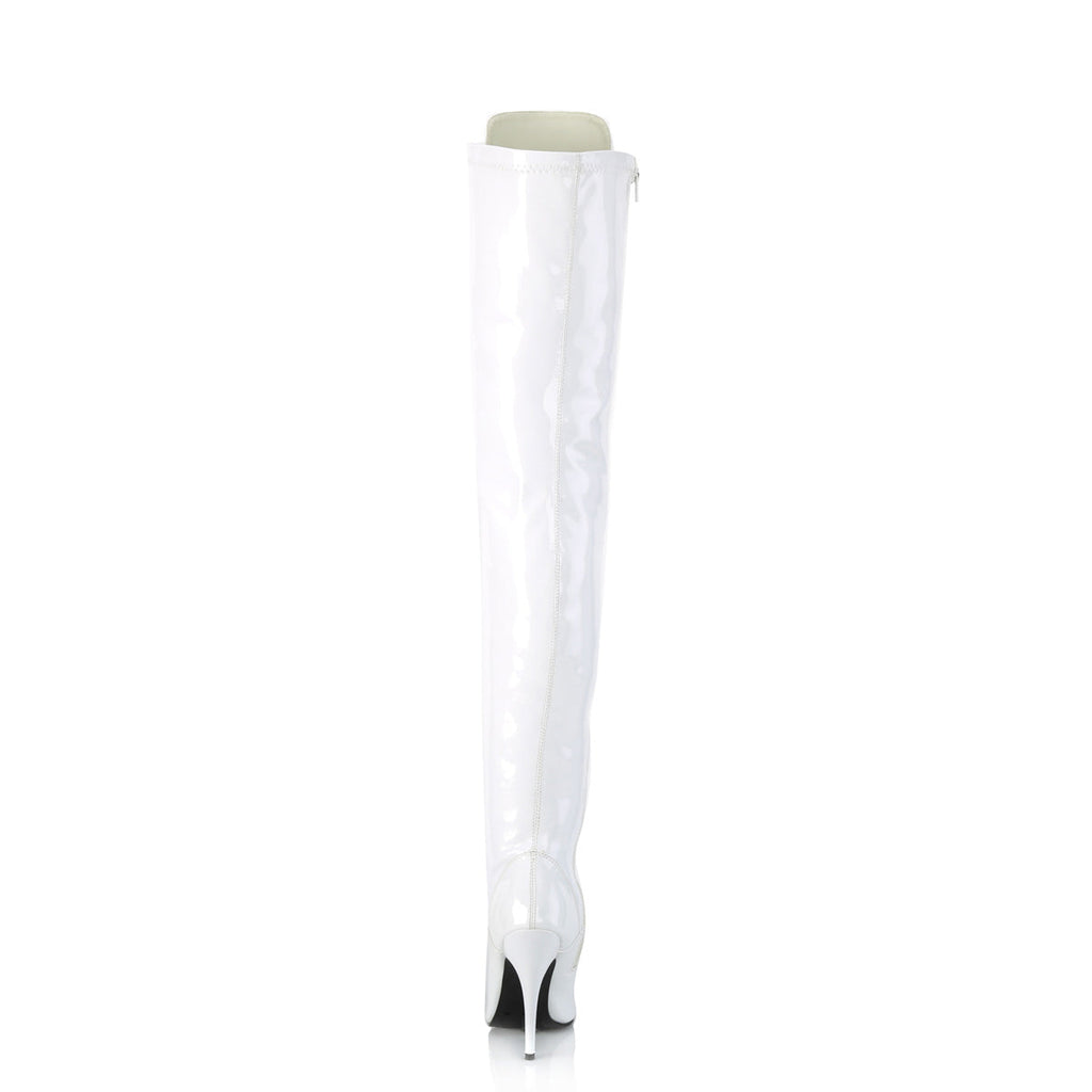 Pleaser Womens Boots SEDUCE-3024 Wht Pat
