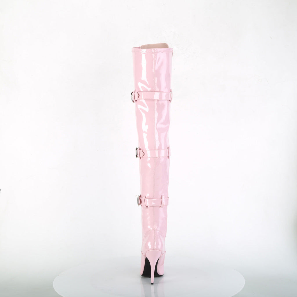 Pleaser Womens Boots SEDUCE-3028 B. Pink Str. Pat