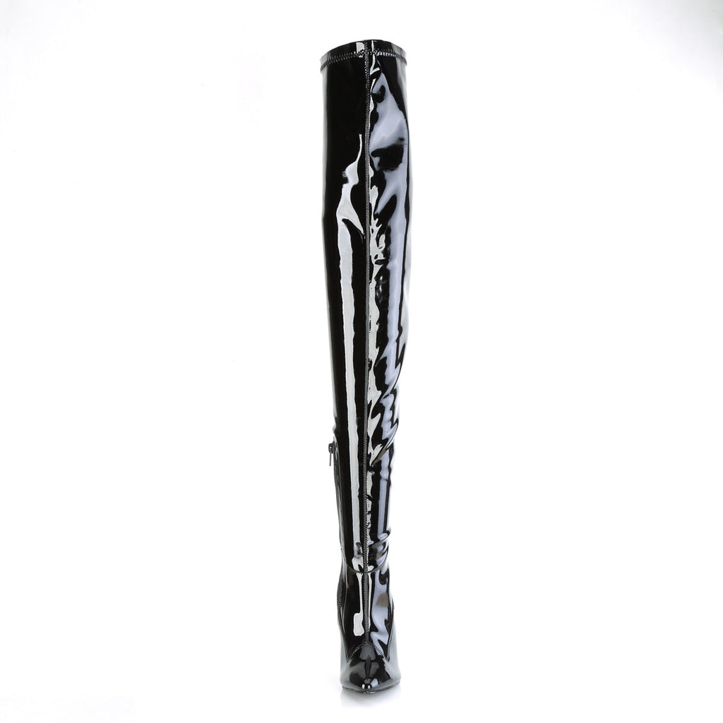 Pleaser Women's Single Sole Shoes SEDUCE-4000SLT Blk Str Pat