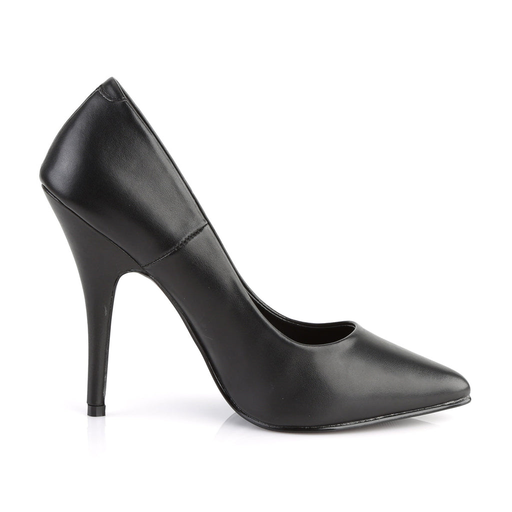 Pleaser Womens Pumps SEDUCE-420 Blk Faux Leather