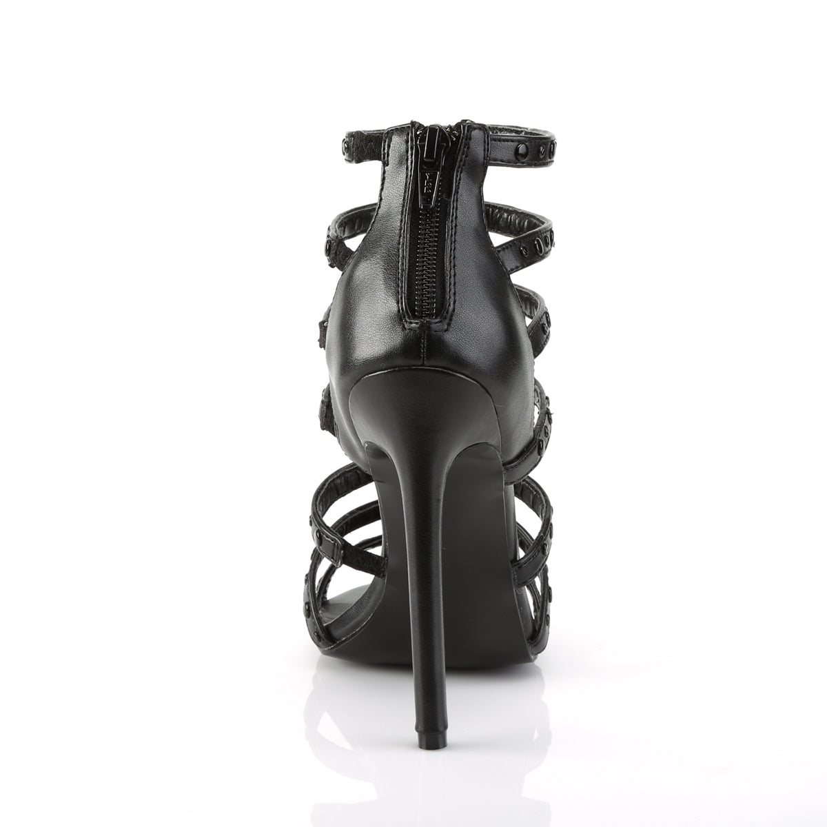 Pleaser Womens Pumps SEXY-15 Blk Faux Leather