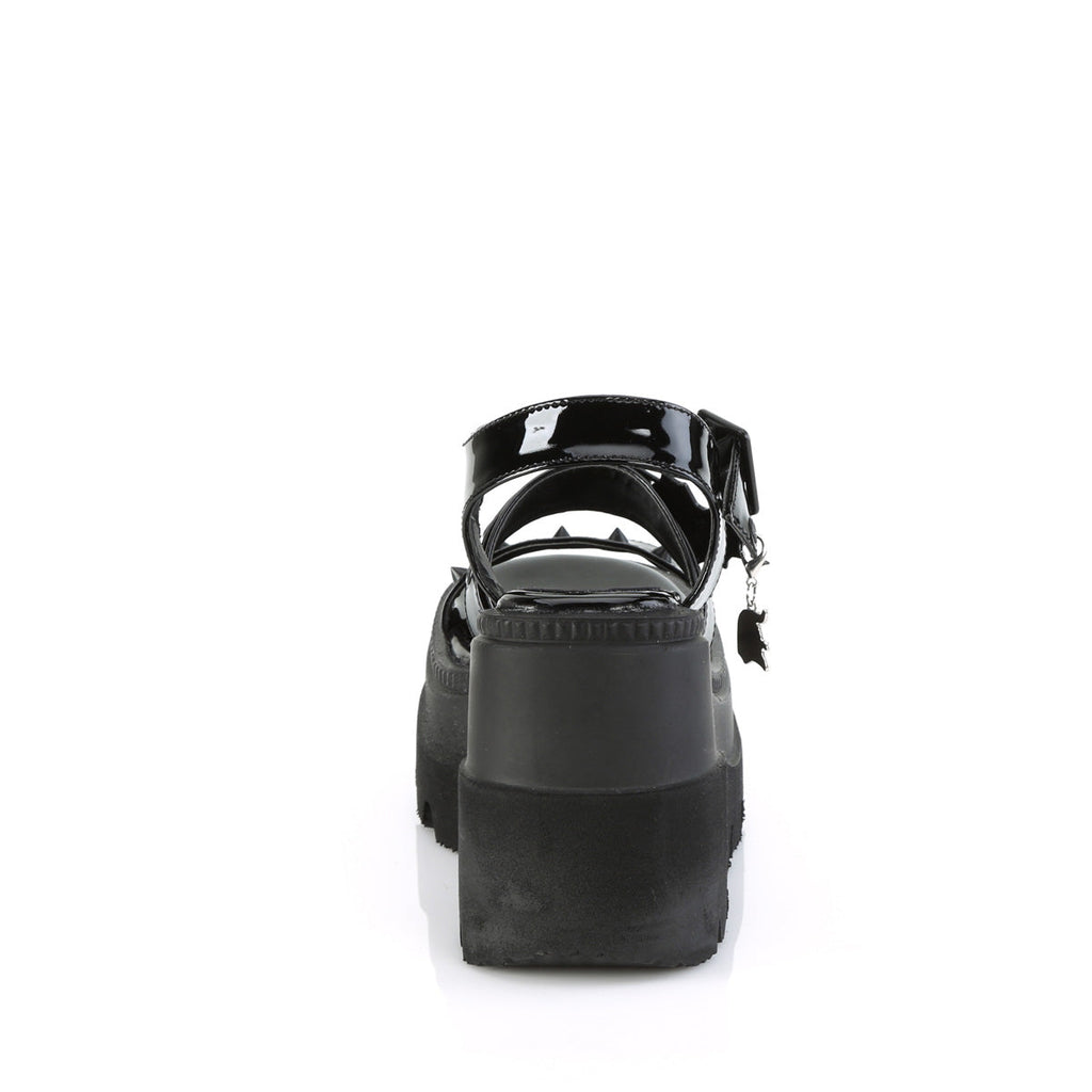 DemoniaCult  Sandals SHAKER-13 Blk Pat