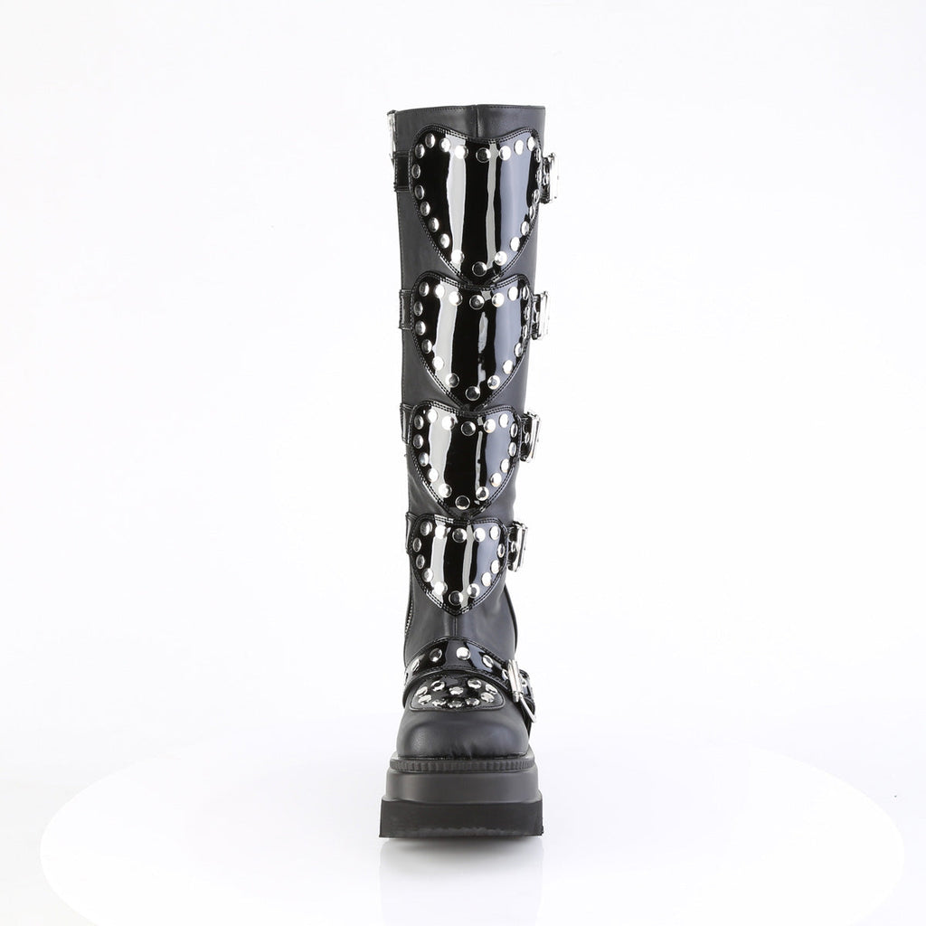 DemoniaCult   SHAKER-210 Blk Vegan Leather