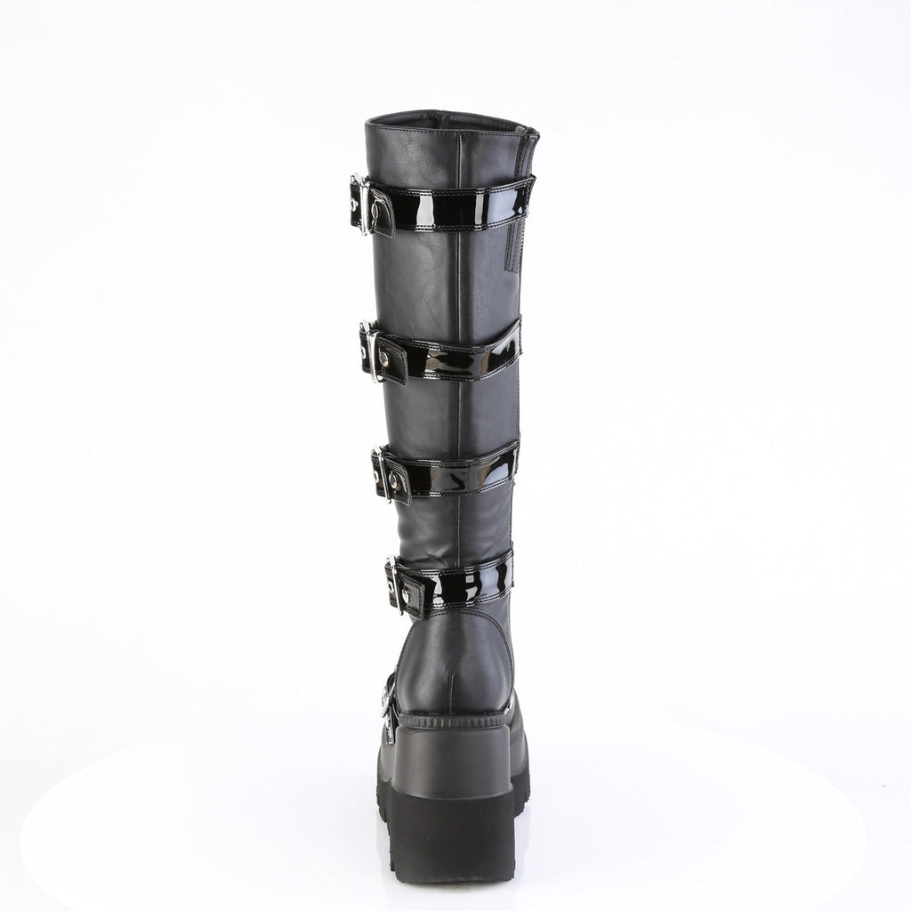 DemoniaCult   SHAKER-210 Blk Vegan Leather