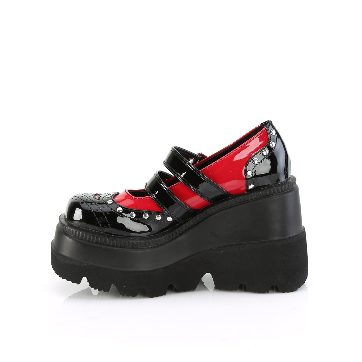 DemoniaCult  Pumps SHAKER-27 Blk-Red Pat