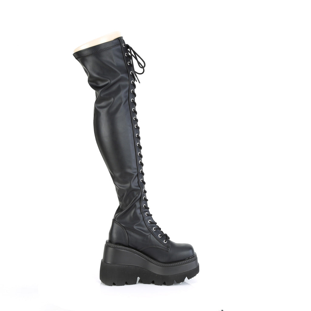 DemoniaCult  Boots SHAKER-374 Blk Str. Vegan Leather