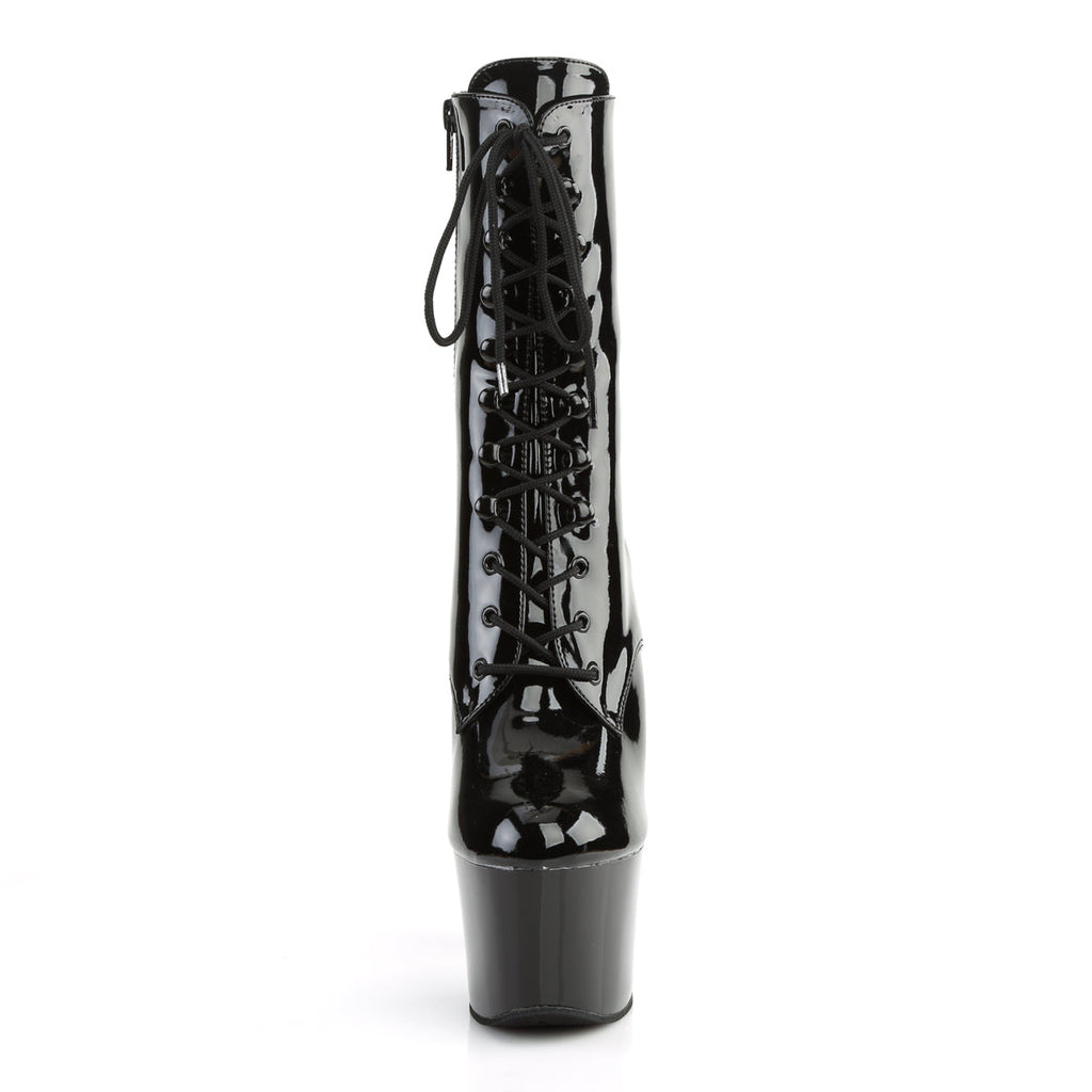 Pleaser Womens Ankle Boots SKY-1020 Blk Pat/Blk