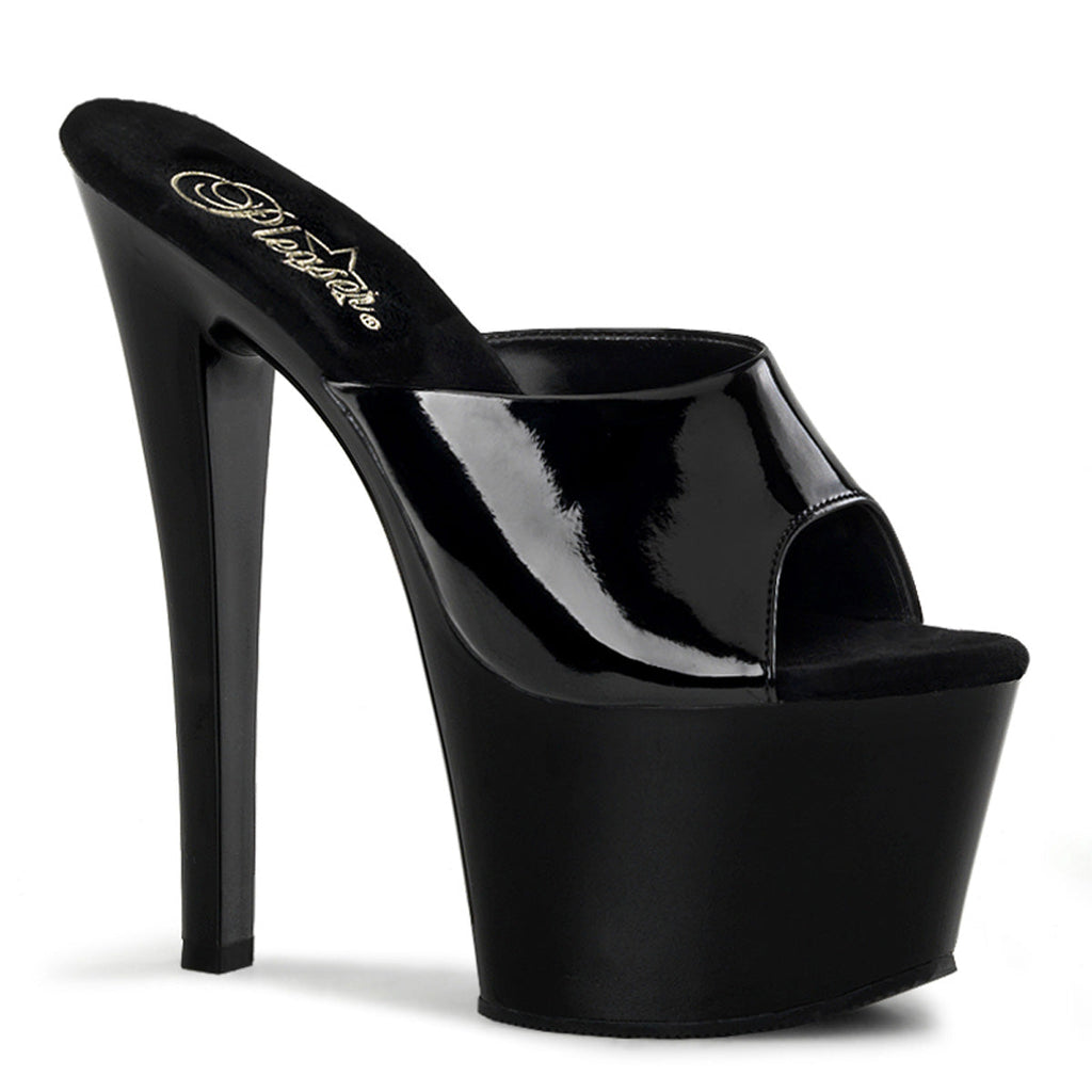Pleaser Womens Sandals SKY-301 Blk Pat/Blk