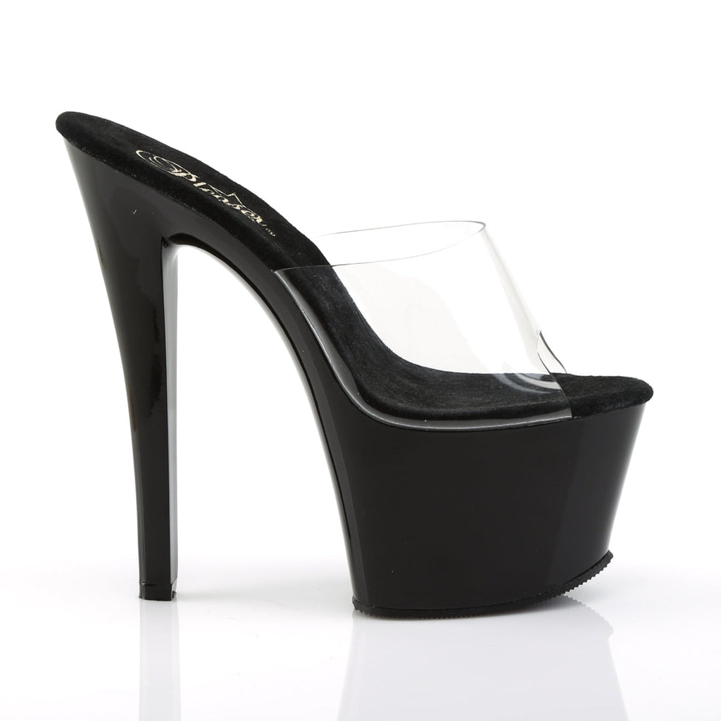 Pleaser Womens Sandals SKY-301 Clr/Blk