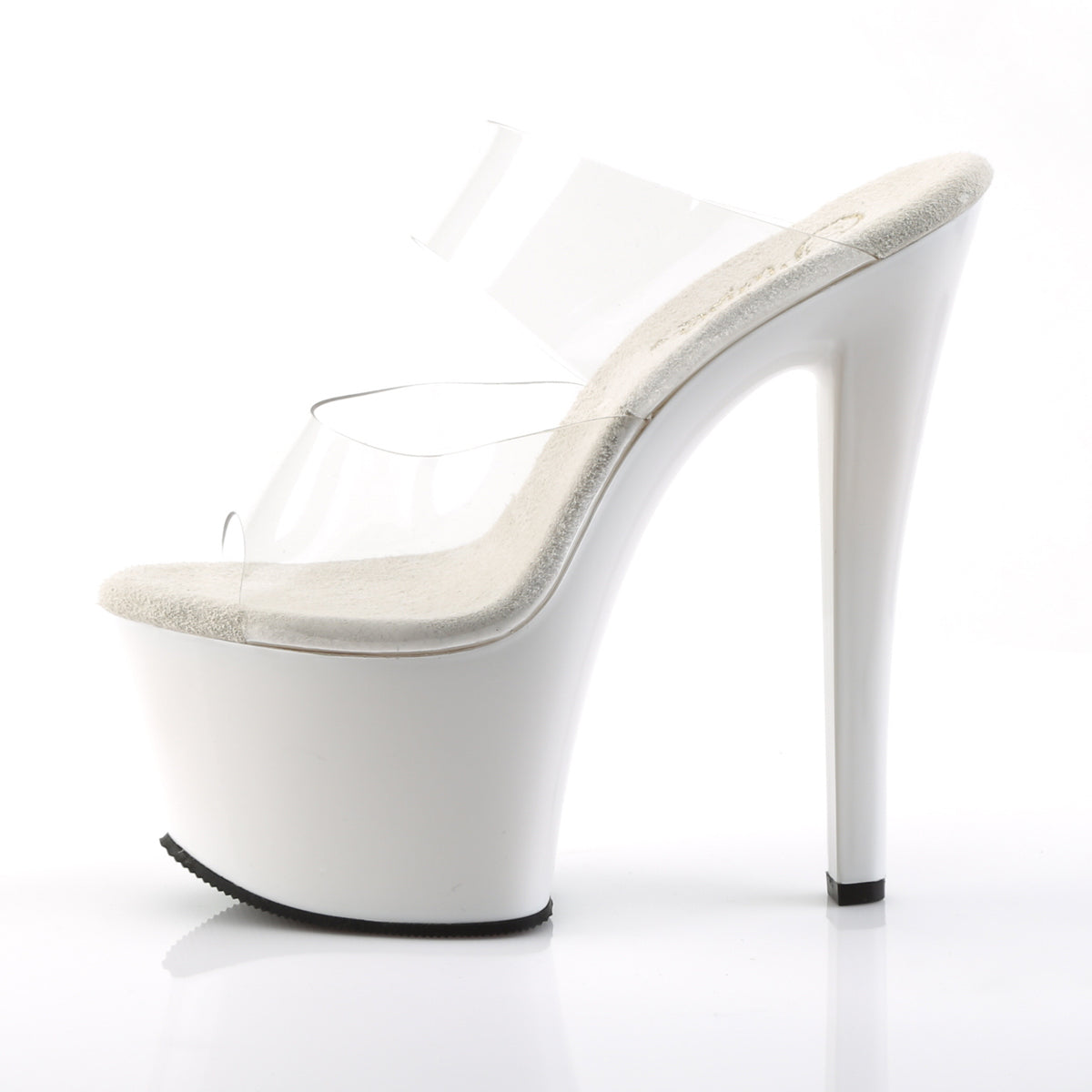 Pleaser Womens Sandals SKY-302 Clr/Wht