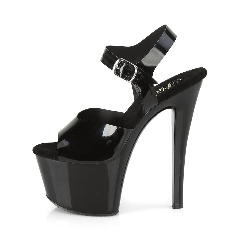 Pleaser Womens Sandals SKY-308N Blk (Jelly-Like) TPU/Blk