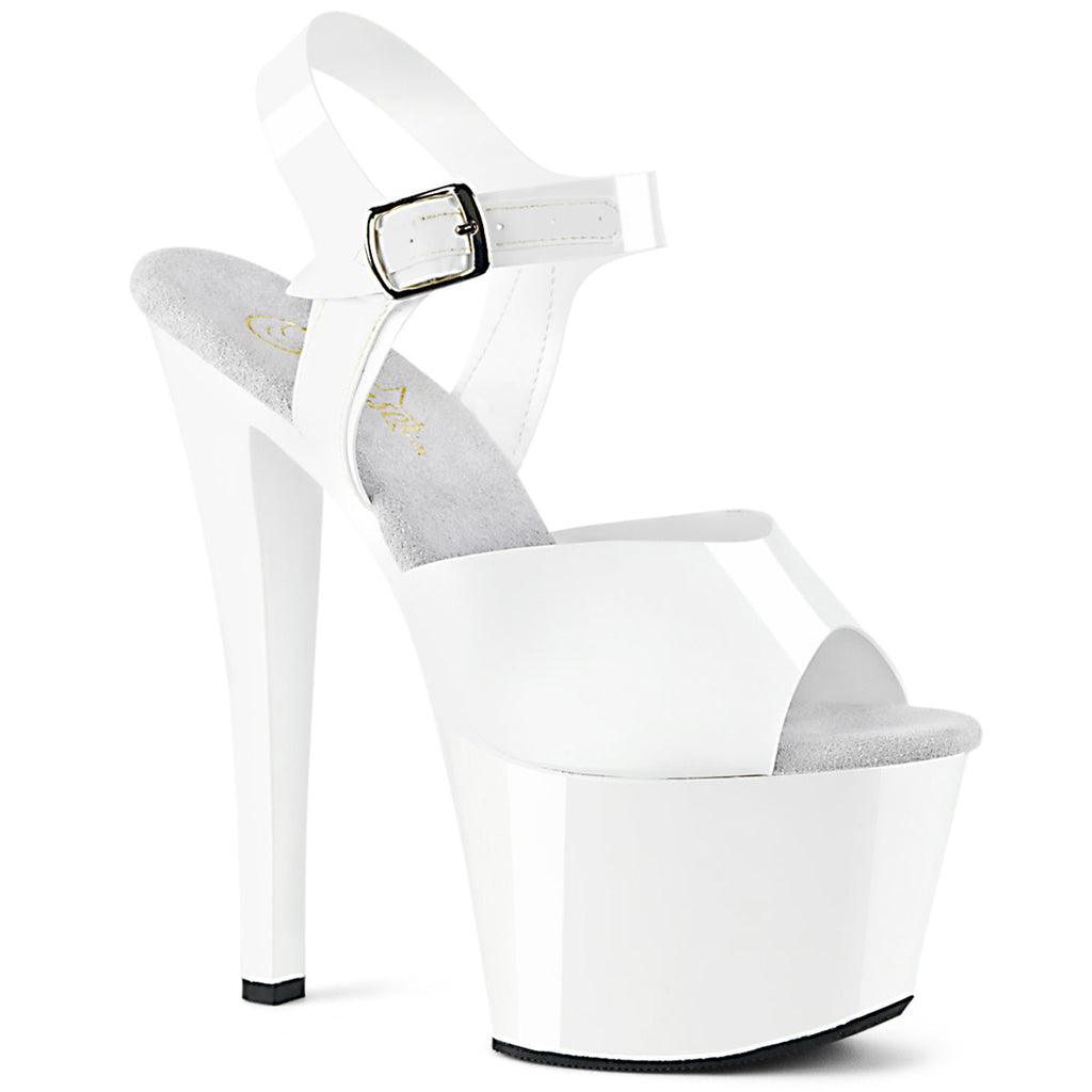 Pleaser Womens Sandals SKY-308N Wht (Jelly-Like) TPU/Wht