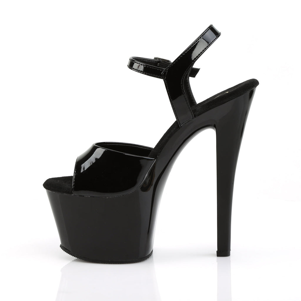 Pleaser Womens Sandals SKY-309 Blk Pat/Blk