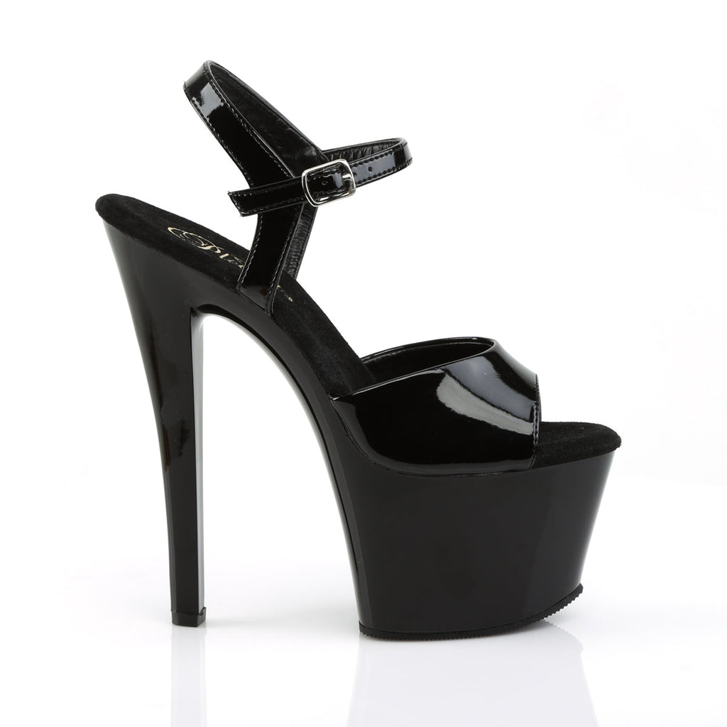 Pleaser Womens Sandals SKY-309 Blk Pat/Blk