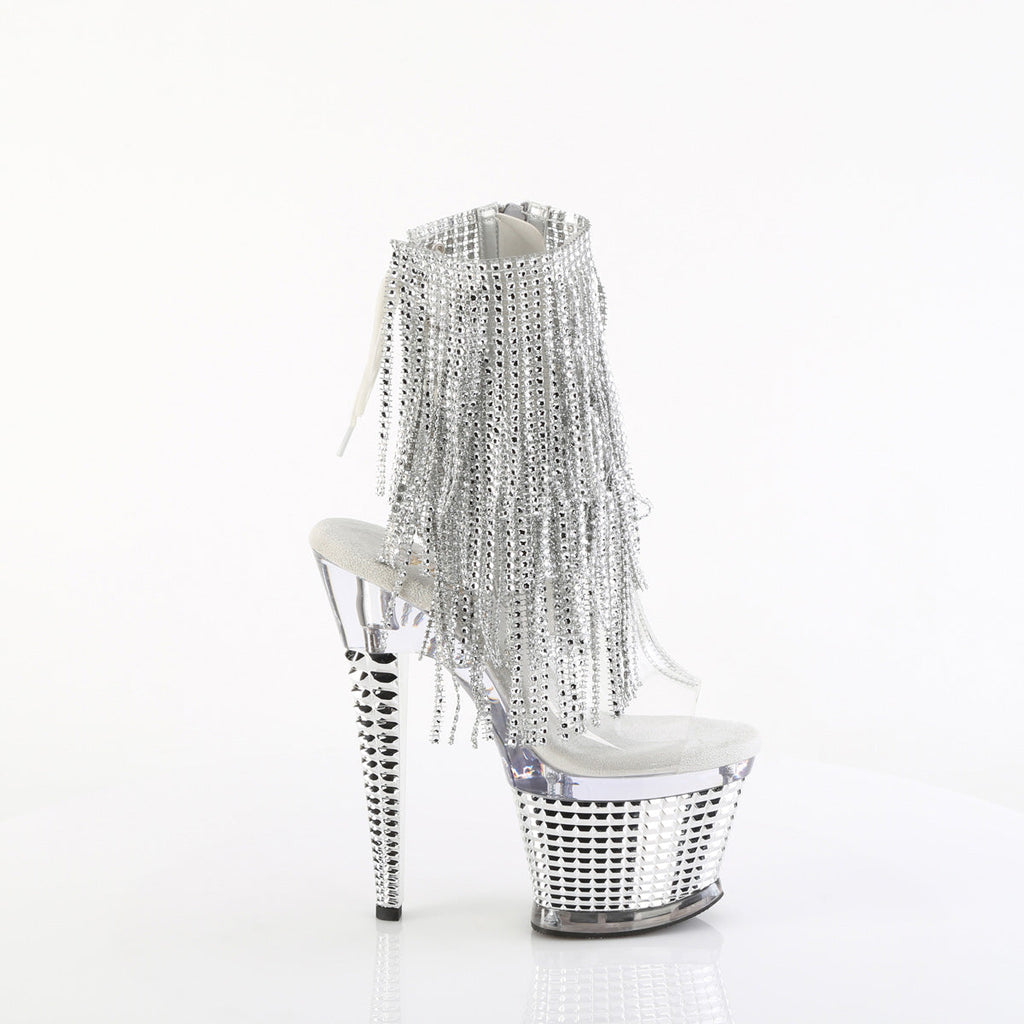 Pleaser   SPECTATOR-1017RSF Clr-Slv/Clr-Slv Chrome