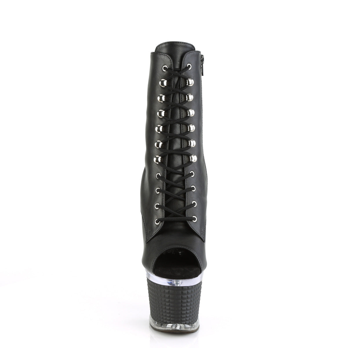 Pleaser  Ankle Boots SPECTATOR-1021 Blk Faux Leather/Clr-Blk Matte