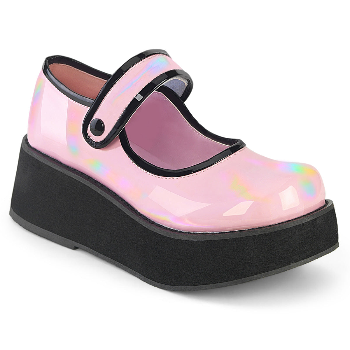DemoniaCult  Pumps SPRITE-01 B. Pink Holo Pat
