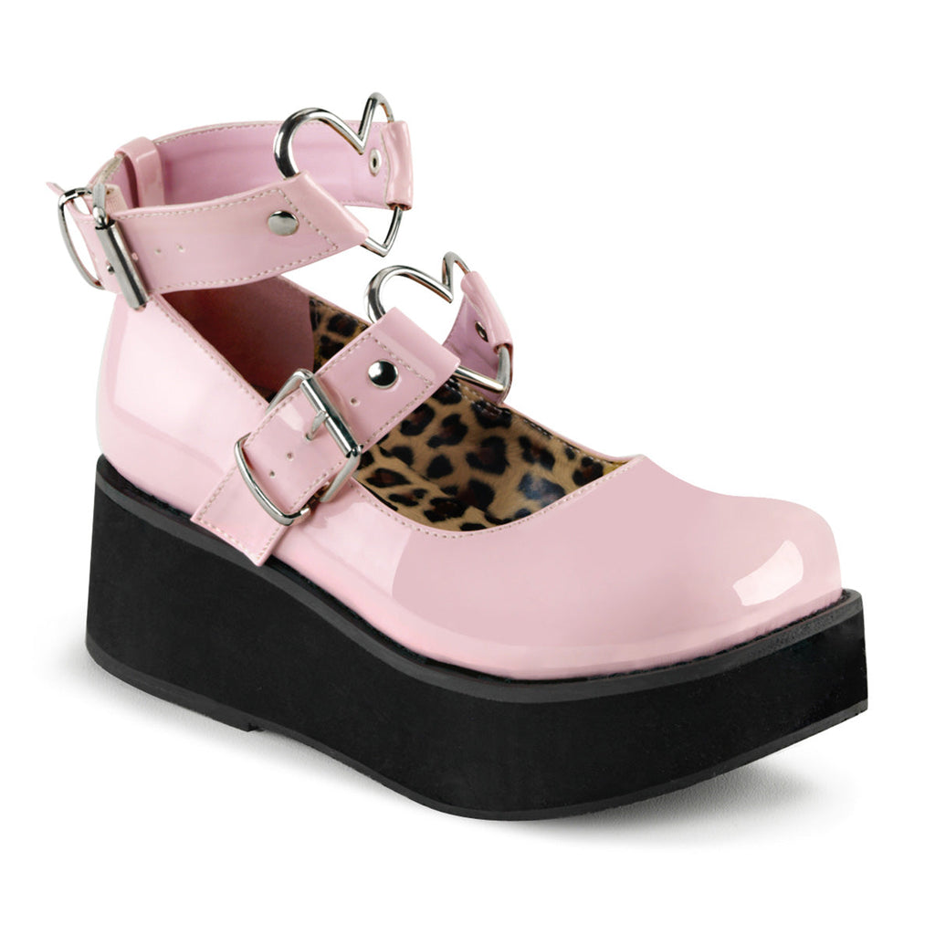 DemoniaCult Womens Pumps SPRITE-02 B. Pink Pat