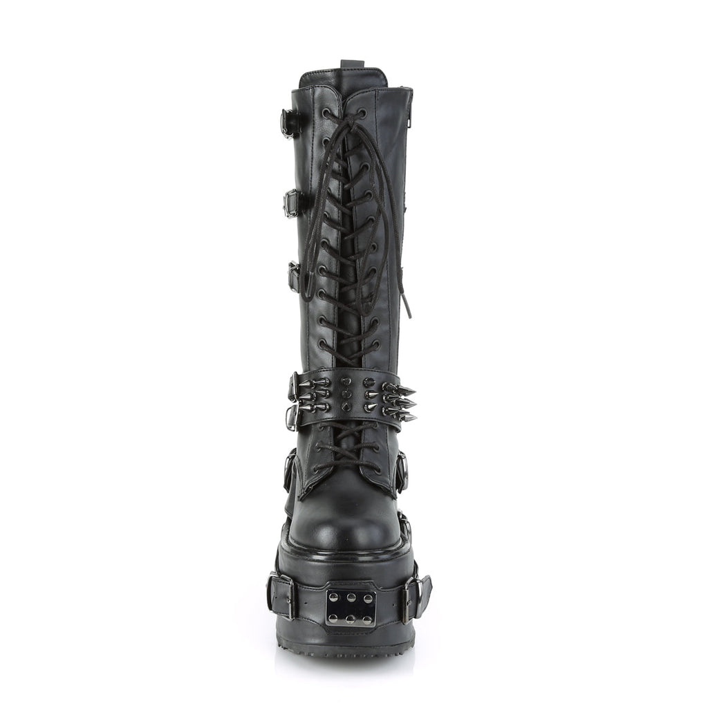 DemoniaCult Womens Boots SWING-327 Blk Vegan Leather