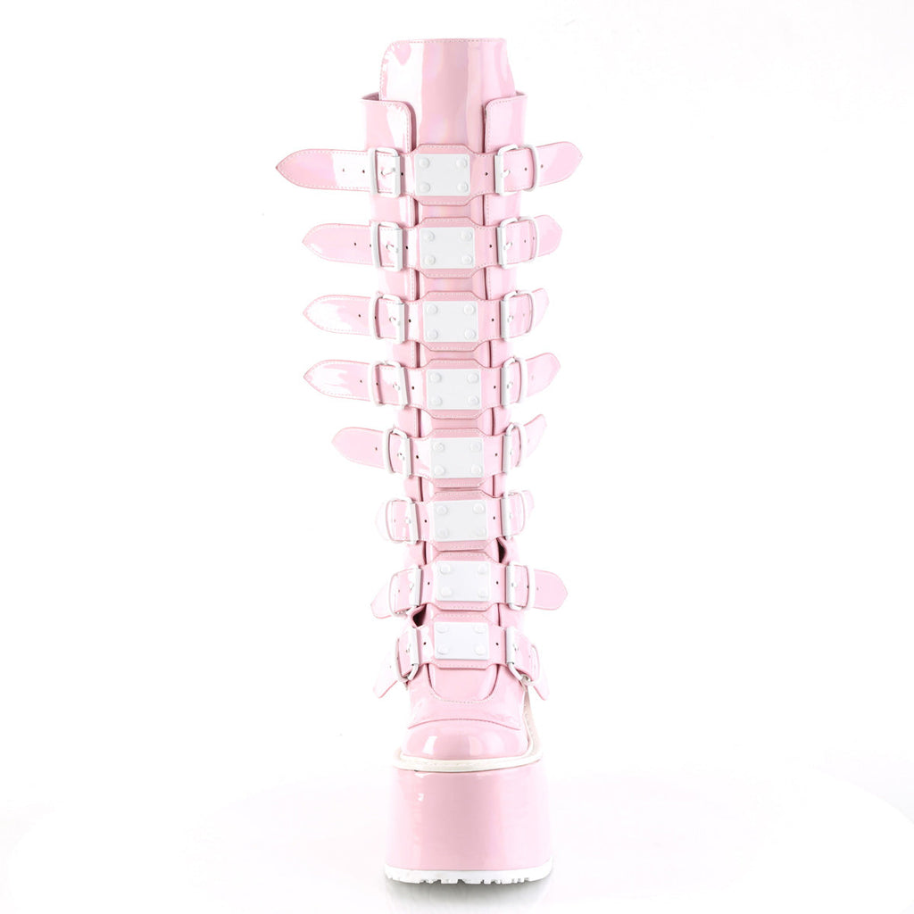 DemoniaCult  Boots SWING-815 B.Pink Hologram