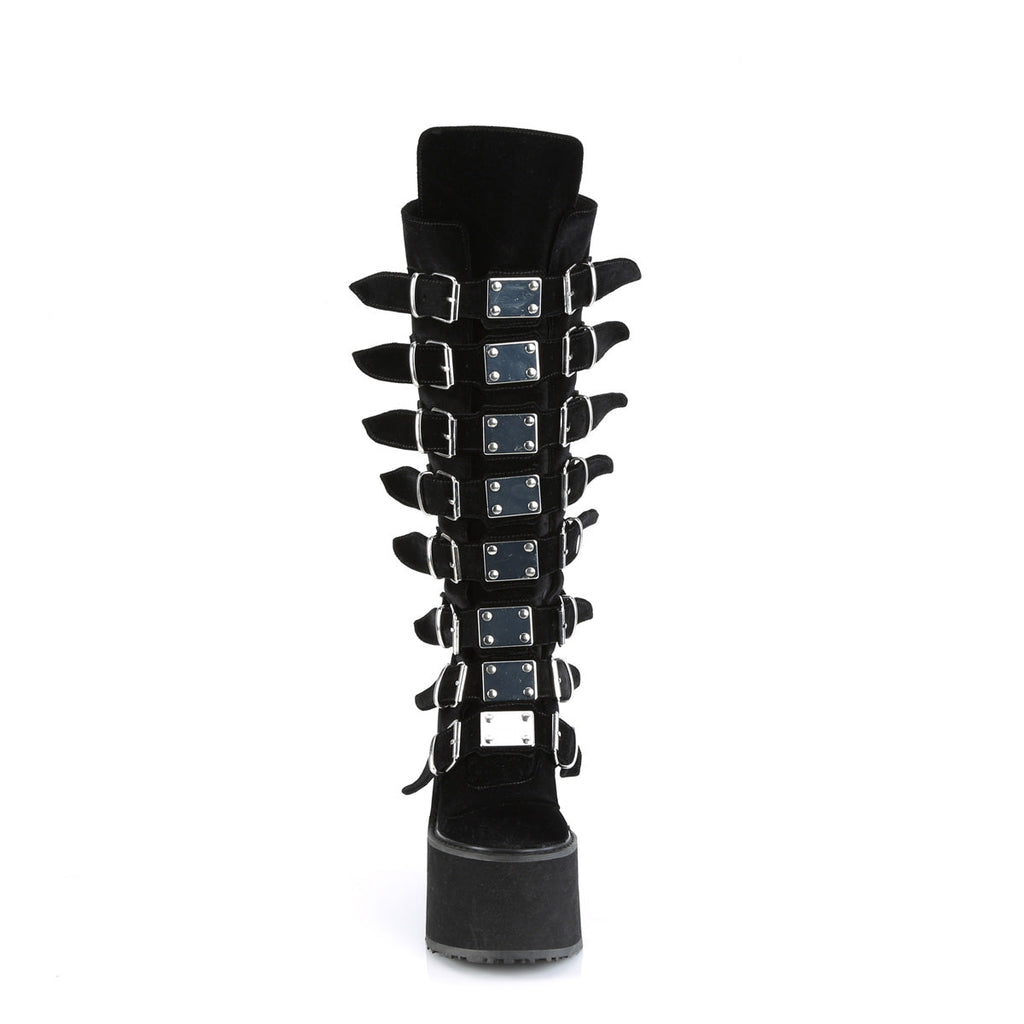DemoniaCult  Boots SWING-815 Blk Velvet